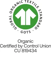 Global Organic Textile Standard, Organic, Certified by Control Union CU 819434